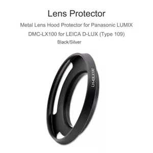 LH-43LX100 Lens Hood for Panasonic LUMIX DMC-LX100 for LEICA D-LUX (Type 109) - Picture 1 of 19