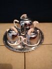 1930S Celtic Plate Tea Set For One Teapot Milk Jug Sugar Bowl And Tray