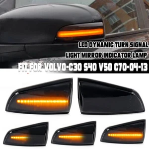 Rearview Sequential LED Turn Signal Light For Volvo S40 V50 2004-2007 C70 06-09 - Picture 1 of 10