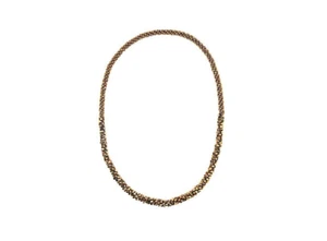 Wunderschöne Susan Graver Kristall & Perlen Metall Kette Halskette GOLDFARBEN, Neu - Bild 1 von 9