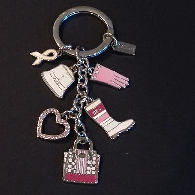 Llavero COACH mezcla de concientización sobre el cáncer de mama nuevo sin etiquetas Foto 1 de 2