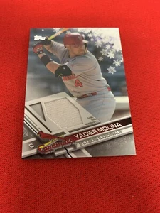 2017 Topps Holiday Yadier Molina Game Used Relic Card R-ymo - Picture 1 of 6