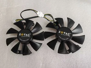 Pair Fans Cooler Fan For ZOTAC GTX 760 GTX 950 GTX760 GA91S2H 87mm Graphics Card - Afbeelding 1 van 2