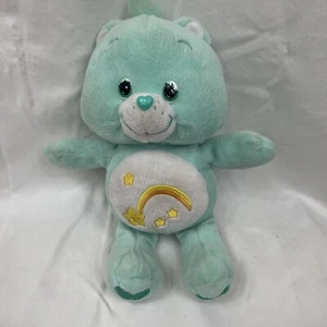 2002 Care Bear Plush Light Green "WISH BEAR” 10" Bear Stuffed Animal - Picture 1 of 4