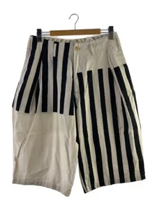 yohji yamamoto POUR HOMME men's cropped wide shorts size 2 cotton cream USED - Picture 1 of 4