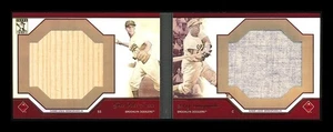 2009 Topps - Roy Campanella Pee Wee Reese Tribute Patch Baseball Bat Relic Book - Picture 1 of 6