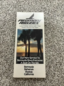 Piedmont Airlines System Schedule Flight Timetable Vintage JUNE 1989 6/1/89 - Picture 1 of 2