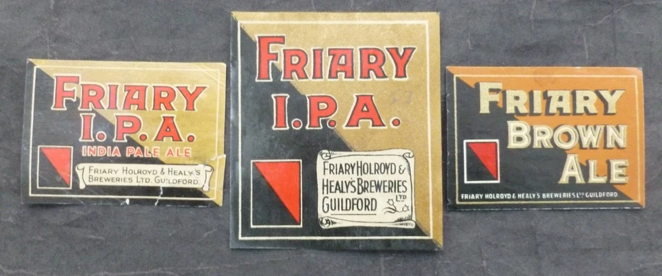 Beer Labels, Guildford, Surrey (Friary Holroyd & Healy's Breweries) - Image 1 of 1