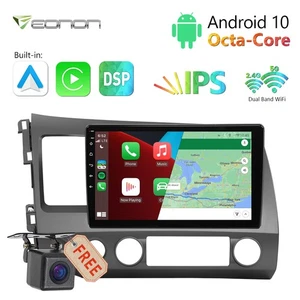 Radio estéreo para automóvil CAM+Android de 8 núcleos para Honda Civic 2006-2011 Apple CarPlay GPS - Imagen 1 de 12