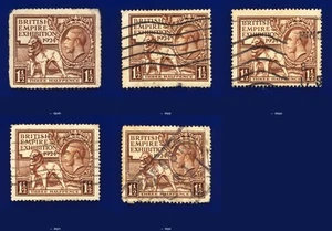 SG431 1924 11/2d Brown Wembley Exposición Usado Elección de 5 Artículos kasx - Imagen 1 de 6