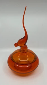 Wikinger mundgeblasene Glas Persimone Vogel Kompott Schale | MCM Kunstglas keine Chips/Risse - Bild 1 von 13