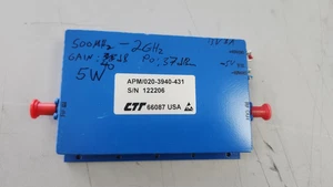 CTT ENDSTUFE 0,5 bis 2GHz Verstärkung 40dB 37dBm 5 Watt RF OUT APM020-3940 - Bild 1 von 11