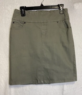 Falda para mujer Chadwicks Of Boston verde caqui cintura cómoda talla 8 Foto 1 de 4