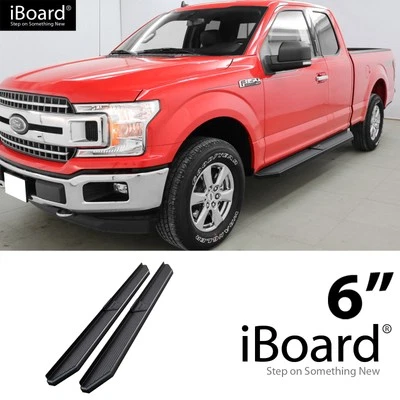 APS Running Board Black 6" Fit Ford F150 Super Cab&17-25 F250 15-25 Foto 1 de 4