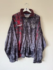 Vintage 90s Ajax Umbro Original Football Training Track Jacket Xl - Picture 1 of 6