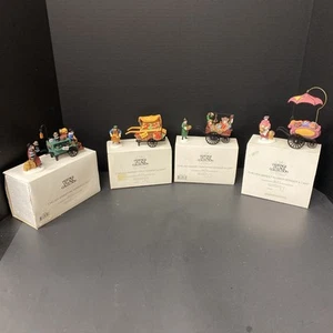 Dept 56 Chelsea Market Monger & Cart Fruit Hat Curiosities Flower Lot - Picture 1 of 5
