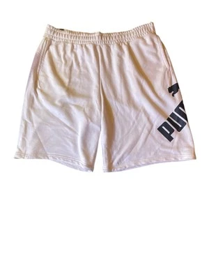Nwt Men's Puma Big Fleece Logo 10” Shorts. Sz 2XL & White. 846793 - Image 1 of 4