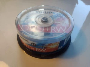 Philips DVD+RW 4.7GB Disc 120Min 4x Speed Rewritable Blank Discs 25 Spindle - Picture 1 of 1