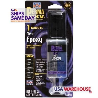 Permatex 84160, One Permapoxy 1 Minute Epoxy 25Ml. High Performance & Racing Par - Image 1 of 4