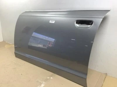 AUDI A6 3.2 QUATTRO 2005 2011 puerta delantera izquierda lado del conductor carcasa plateada metálica Foto 1 de 4