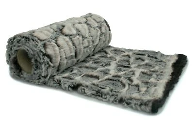 Kunstfell 3D-Kieselsteine, Grau 50 x 160 cm - Bild 1 von 4