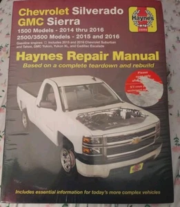 Chevrolet Silverado GMC Sierra Haynes Repair Manual NEW See Pic For Models/Years - Picture 1 of 3