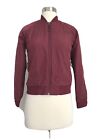 THE NORTH FACE POLYESTER GIRL'S FULL ZIP BURGUNDY POCKETS JACKET SZ M/M (10/12)