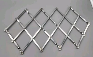Vintage Expandable Metal Table Trivet Rack Accordion See Photos Needs Cleaning - Picture 1 of 16
