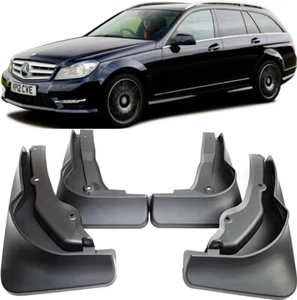 Genuine Splash Guard Mud Flaps For 2011-2014 Mercedes Benz C Class Sport T-Model - Picture 1 of 8