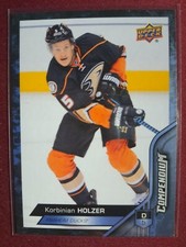 Korbinian Holzer BLUE 2016-17 Upper Deck Compendium #306 Anaheim Ducks NHL Card