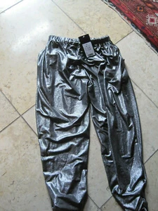 BRAND NEW w/tags flowers by zoe ruched silver pull on pant teen girls size large - Picture 1 of 6