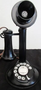 Automatic Electric Black Candlestick Rotary Dial Telephone Circa 1915 #2 - Picture 1 of 4