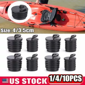 4/10x Silicone Kayak Scupper Plug Kit Canoe Drain Holes Stopper Bung Accessories - Picture 1 of 14