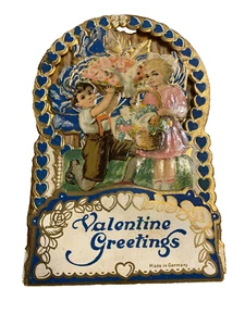 Vintage Valentine Greetings Made In Germany Ephemera - Picture 1 of 6