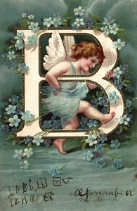Angelo, Angel - Alfabeto Lettera "B" - Alphabet Letter "B" - Rilievo - A006 - Imagen 1 de 2