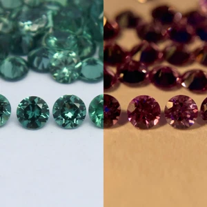 Natural Color Change Garnet Lot 2.5x2.5 MM Round Shape Faceted Gemstone Lot - Picture 1 of 6