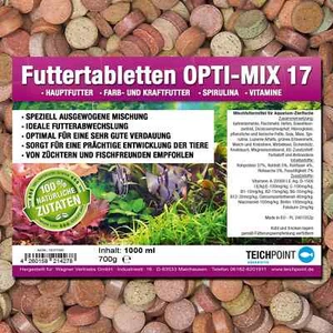 1000 ml PREMIUM TOP Futtertabletten OPTI-MIX 17 Aquarium Tablettenfutter - Bild 1 von 4