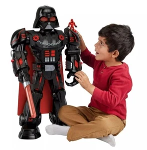 Imaginext Star Wars Darth Vader Bot 2+ Ft Tall Toy, Lights Sounds & Stormtrooper - Picture 1 of 9
