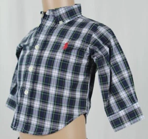 Ralph Lauren Kinder Hemd blau grün kariert rot Pony Neu mit Etikett - Bild 1 von 1