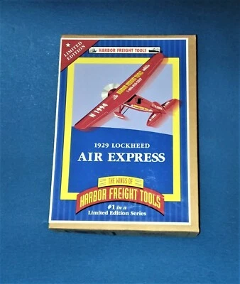The Wings Of Harbor Freight Tools 1929 Lockheed Air Express #1 NEW IN BOX 1994 - Image 1 of 4