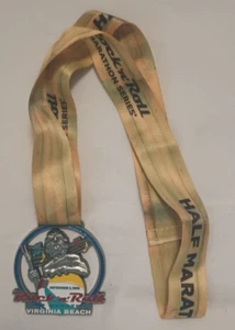 2019 Rock n Roll RNR Half Marathon 13.1 Virginia VA Beach Race Finisher Medal - Picture 1 of 2