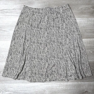 Jacqueline Smith Slim & Smooth Women’s Skirt Extra Large Beige w/Black Dot Desig - Picture 1 of 9