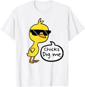 Cute Easter Chicks Dig Me Shirt T-Shirt Hoodie - Picture 1 of 17