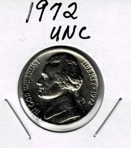 1972 BU Jefferson Nickel W/ Multiple Irregularities on Reverse - Picture 1 of 2