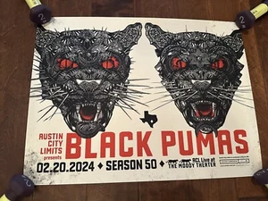 Black Pumas Feb 20th 2024 Austin City Limits Season 50 Ep. 1 Poster #/350 - Picture 1 of 9