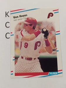 Fleer MLB #304 1988 di Hayes Philadelphia Phillies - Foto 1 di 2