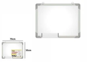 Lavagna Bianca Cancellabile Per Pennarelli Misura 50x70cm dfh - Foto 1 di 1