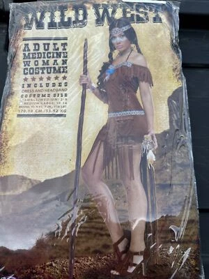 Fun World Medicine Woman Costume Size Med/Large 10-14 Wild West - Image 1 of 2