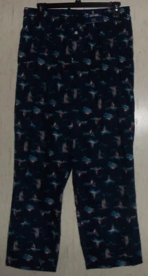 NWT MENS STAFFORD SAILBOAT PRINT 100% COTTON PAJAMA LOUNGE SLEEP PANT SIZE S - Image 1 of 2