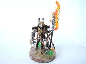 A4 WARHAMMER 40K NECRONS ARMY  - OVERLORD WITH TACHYON ARROW WELL PAINTED - Picture 1 of 6